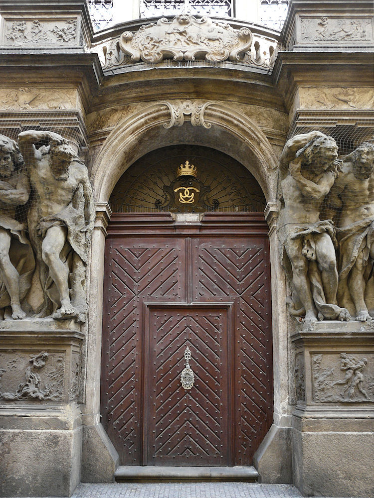 Clam-Gallas Palace door detail, Prague